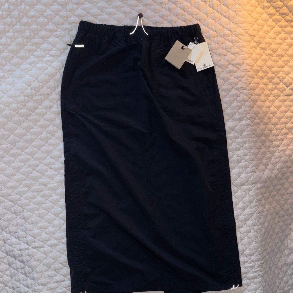 Champion UO Black Exclusive Taslan Midi Skirt with Tags